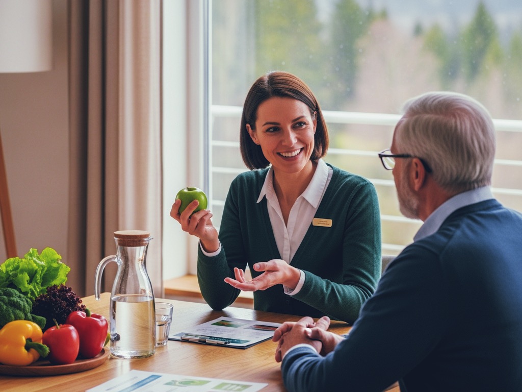 Ernährungsberatung und Gesundheitsschulung als Teil der ambulanten Kur
