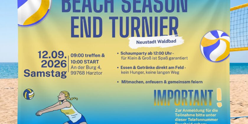 Beach-Volleyball zum Saisonende im Waldbad Neustadt
