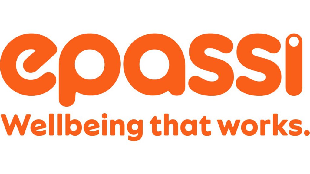 epassi Logo mit dem Claim Wellbeing that works.
